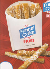 Funnel cake fries at one of the vendors stands. Oh my. They were ...
